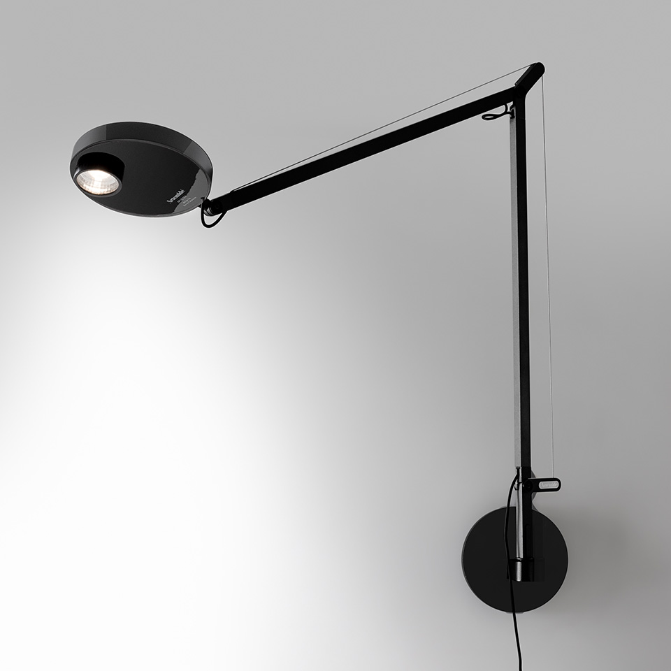 Demetra Professional Wall - 3000K - Body Lamp - Opaque Black