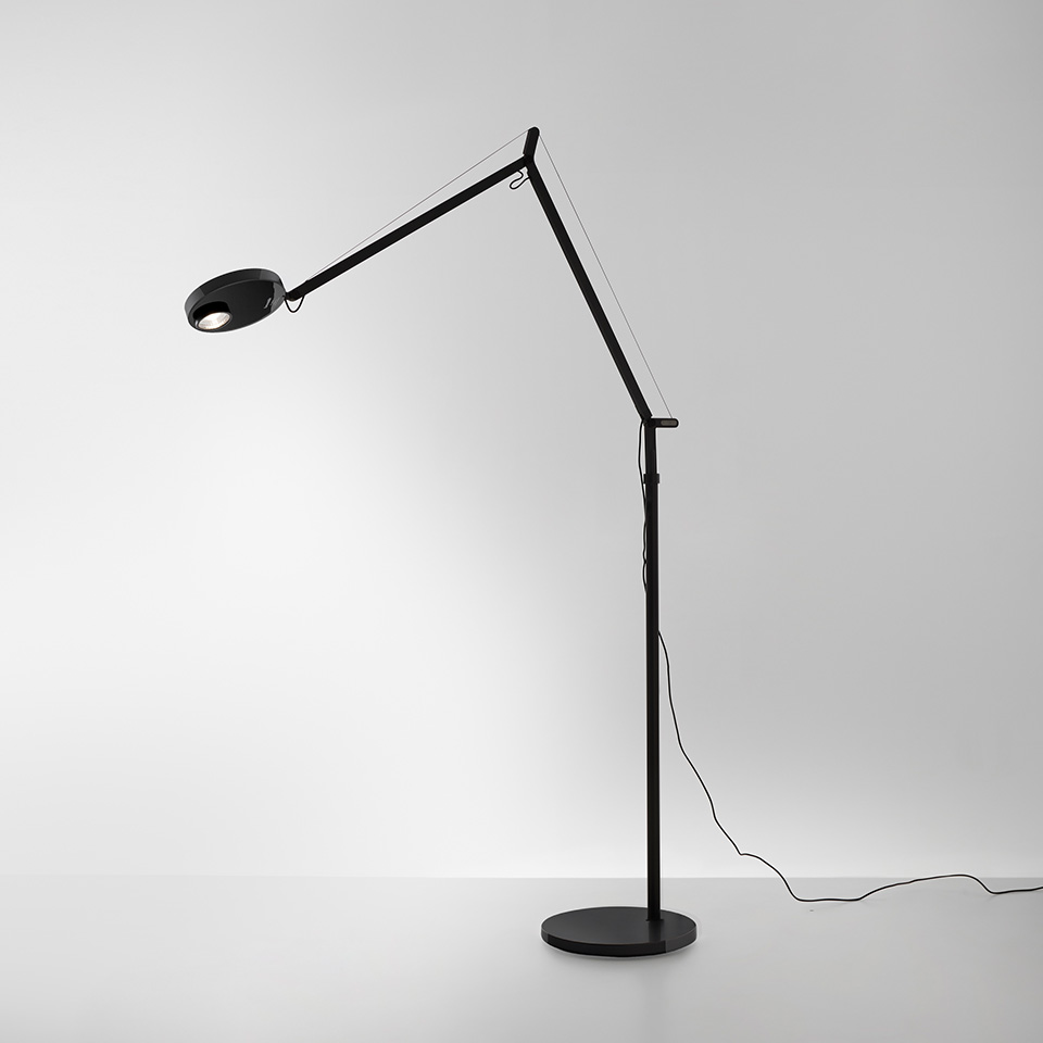Demetra Professional Reading Floor - 3000K - Body Lamp - Opaque Black