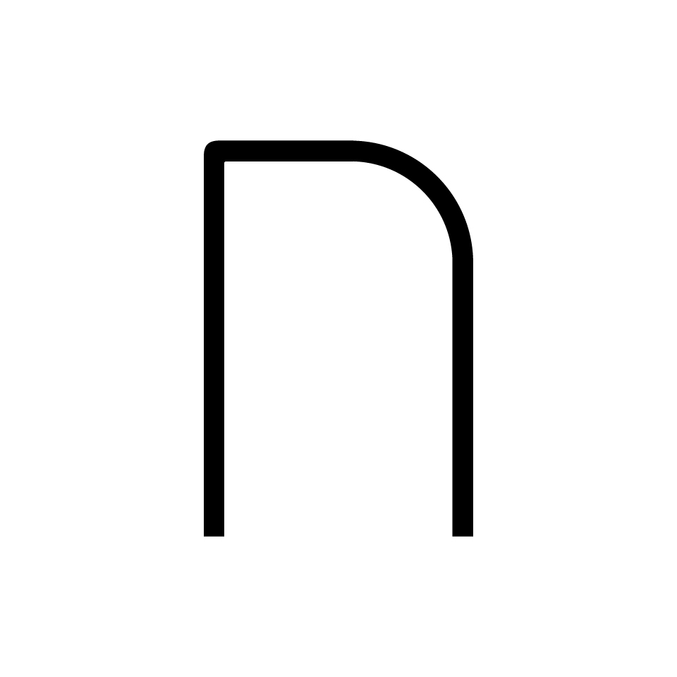 Alphabet of Light - Maiuscole - Lettera N