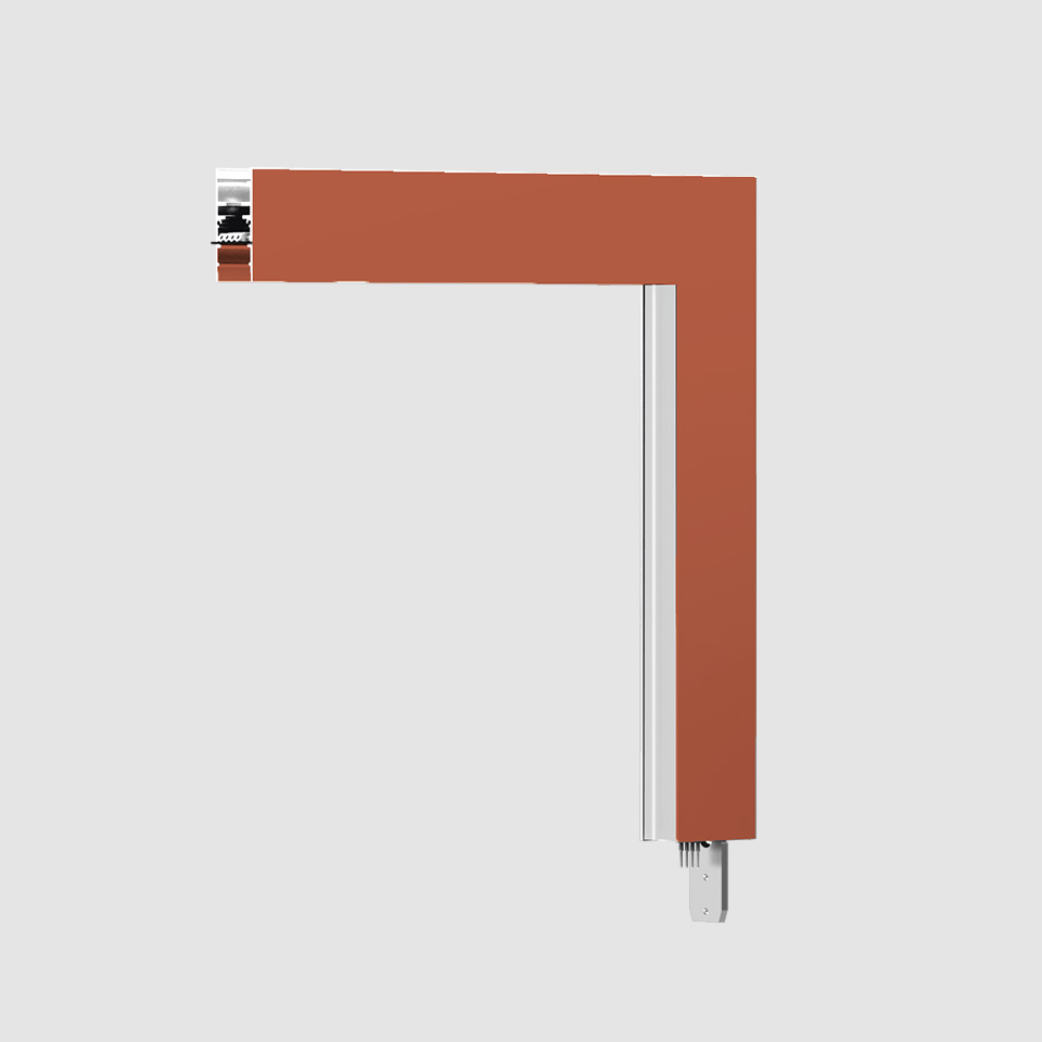 A.24 - Emissione Diffusa Parete/Soffitto - Angolare 90° (piani perpendicolari) - Emissione Diretta - 2700K - Rame Spazzolato