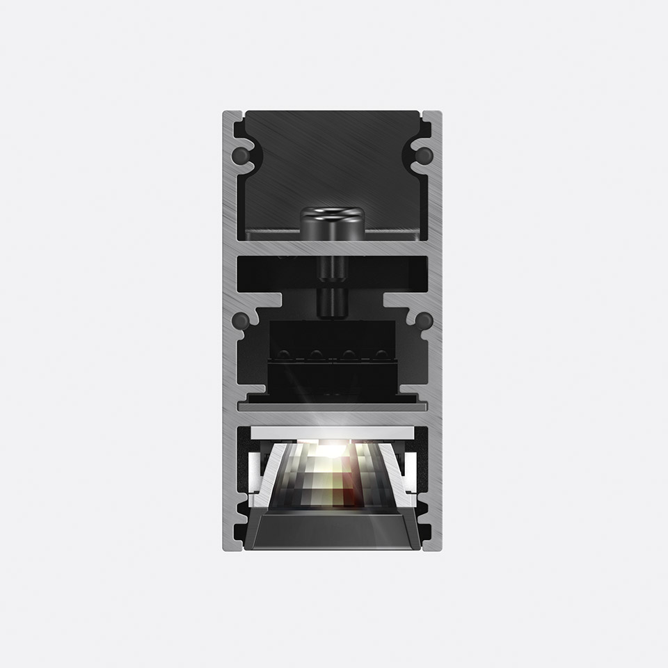 A.24 - Suspension Sharping Emission - Linear Module - Direct Emission - 1176mm - 24° - 2700K - Black