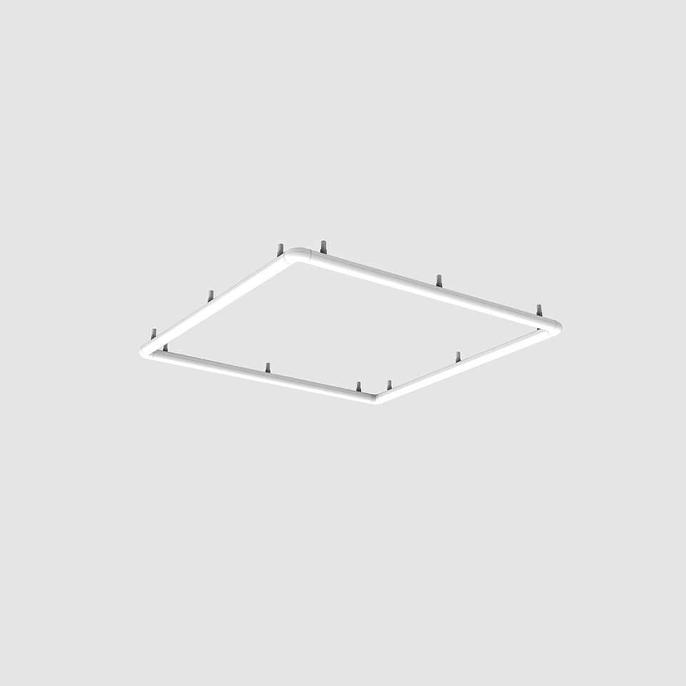 Alphabet of Light - Square - 120 - Wall/Ceiling Semi-Recessed - Dali/Push or APP