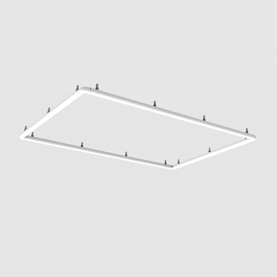 Alphabet of Light - Rectangular - Wall/Ceiling Semi-Recessed - Dali/Push or APP