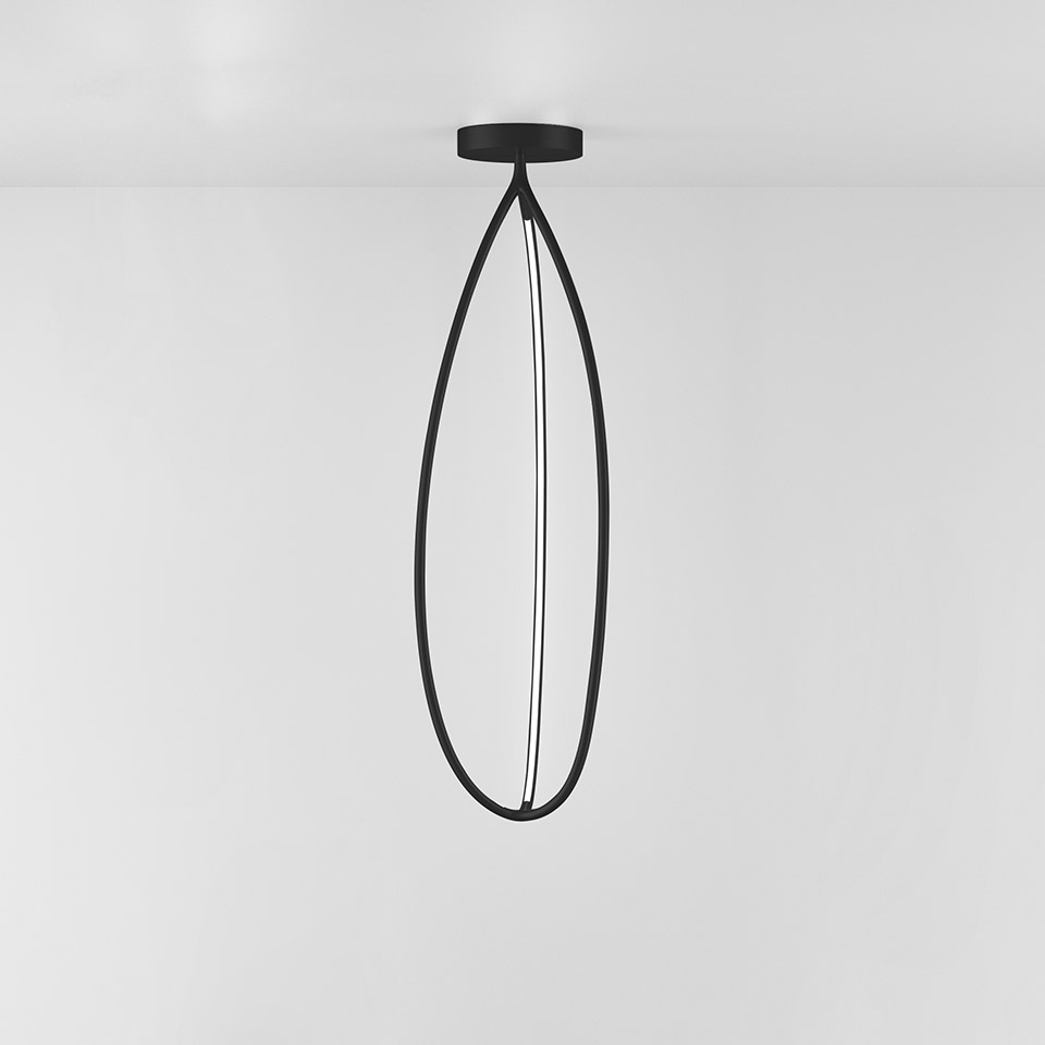 Arrival 130 ceiling - Matt Black - APP Compatible