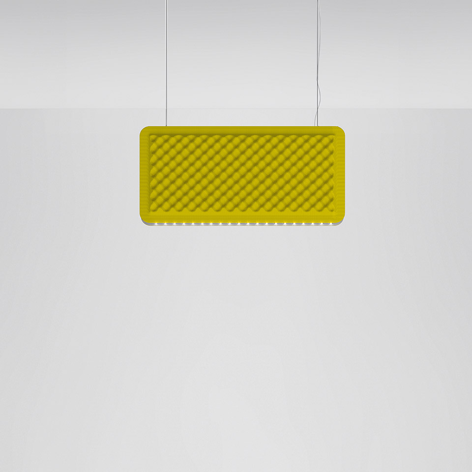 Eggboard Baffle - 800x400 - Suspension/Ceiling - Direct Sharp - 3000K - Dimmable DALI - Green