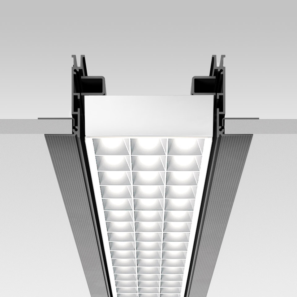 Hoy System Recessed - Refractive Linear Module - 1154mm - 3000K - Bianco