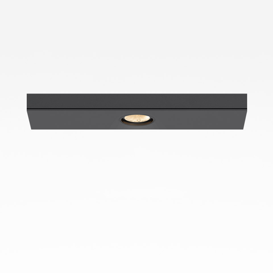 Hoy System Recessed - Modulo Spot X1 - Ø65 - Fisso - 13° - 2700K - Nero