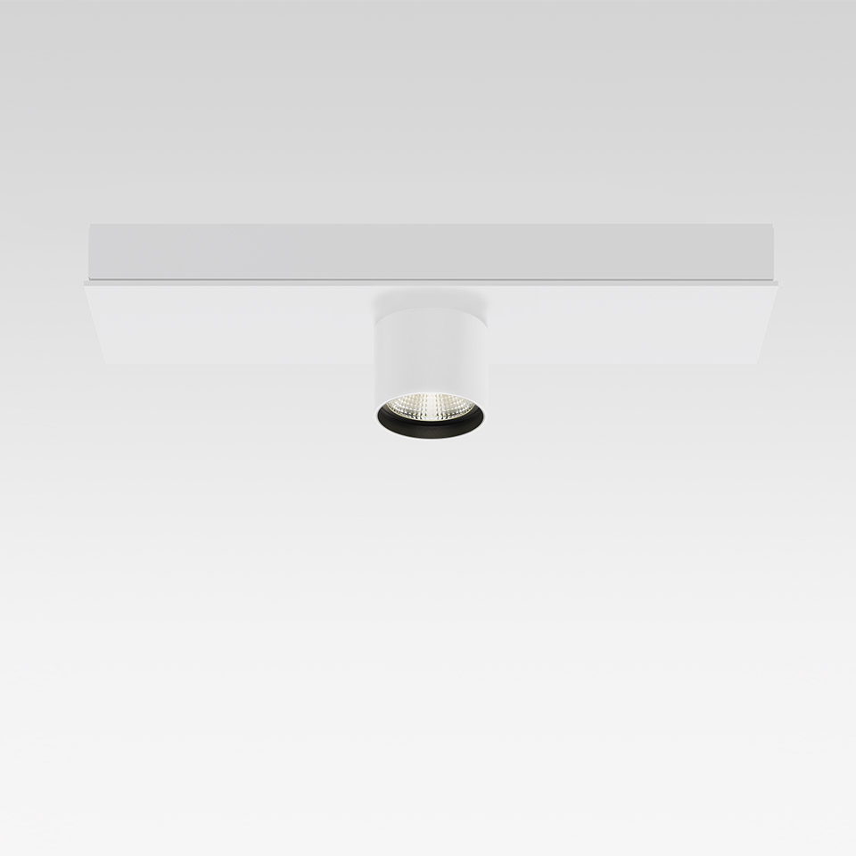 Hoy System Recessed - Modulo Spot X1 - Ø65 - Orientabile - 13° - 2700K - Bianco