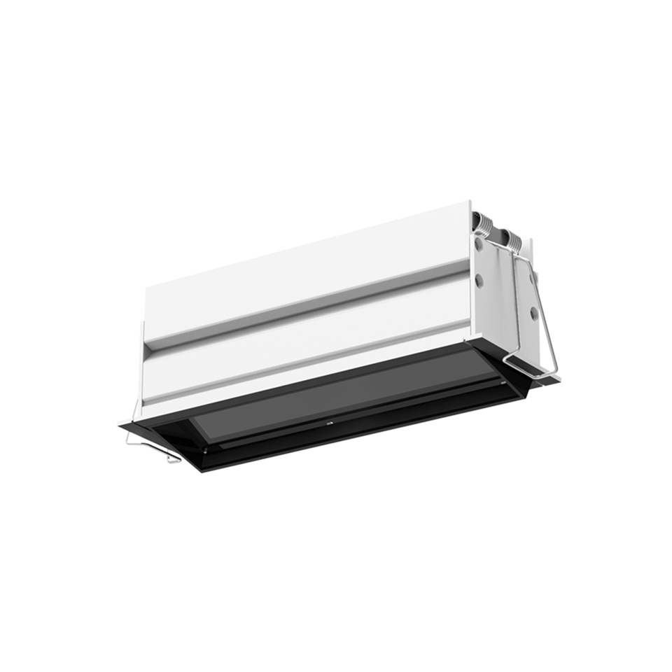 Sharp Wall Washer - Trim - 4 optic unit - 44W - 2700K - White/Black