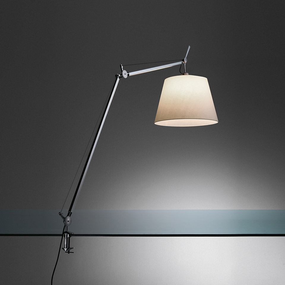 Tolomeo Mega Table LED 2700K Alluminum with dimmer on head - Body Lamp