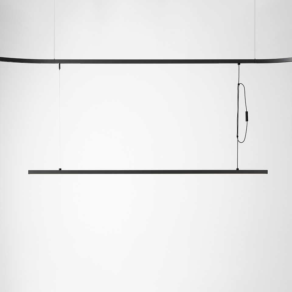 Turn Around - Diffused Linear Pendant - 1200mm - 2700K - Titanium