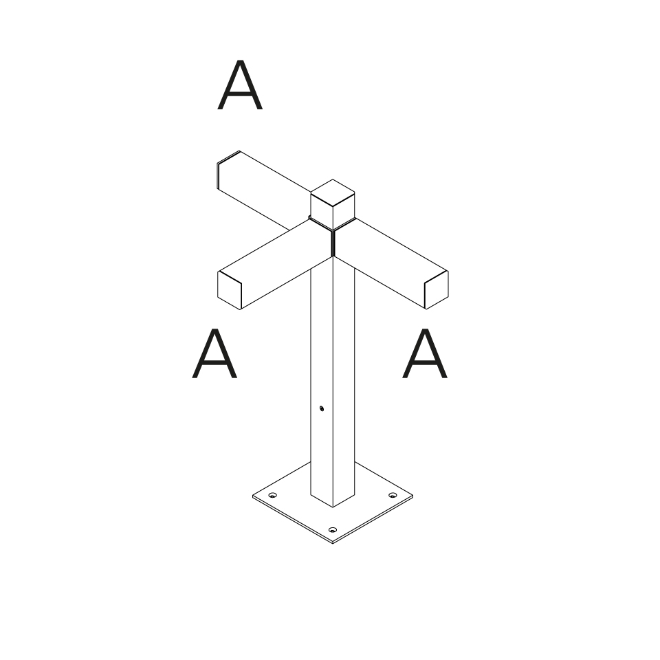 Walking - Pole 600 - 3x180° Heads - A 60h